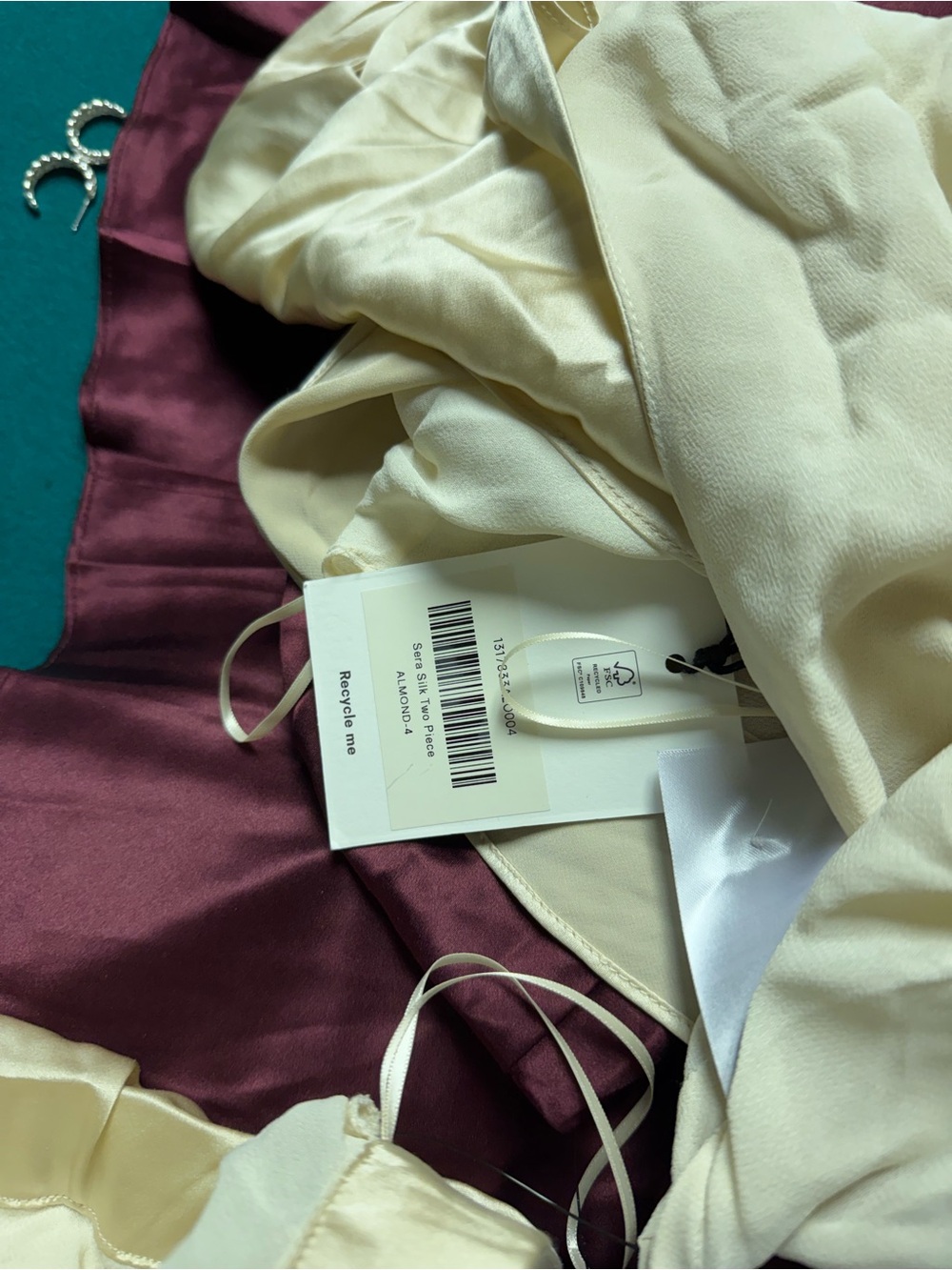 NWT Reformation Sera Silk Two Piece - Picture 11 of 11